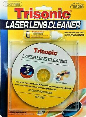 Laser Lens Cleaner New Game Player Xbox Cd-rom Dvd Ps2 Cleaning Liquid Included