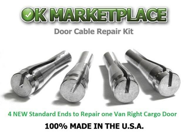 Ford E150, E250,e350 92 To 04 Van Right Cargo Door Handle Cable Repair Kit #4a