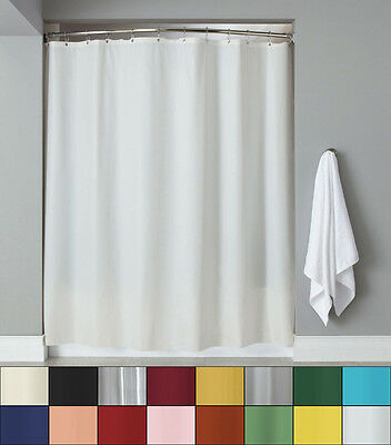 Anti-mildew 70 X 72 Vinyl Shower Curtain Liner W/ Metal Grommets Asst Colors