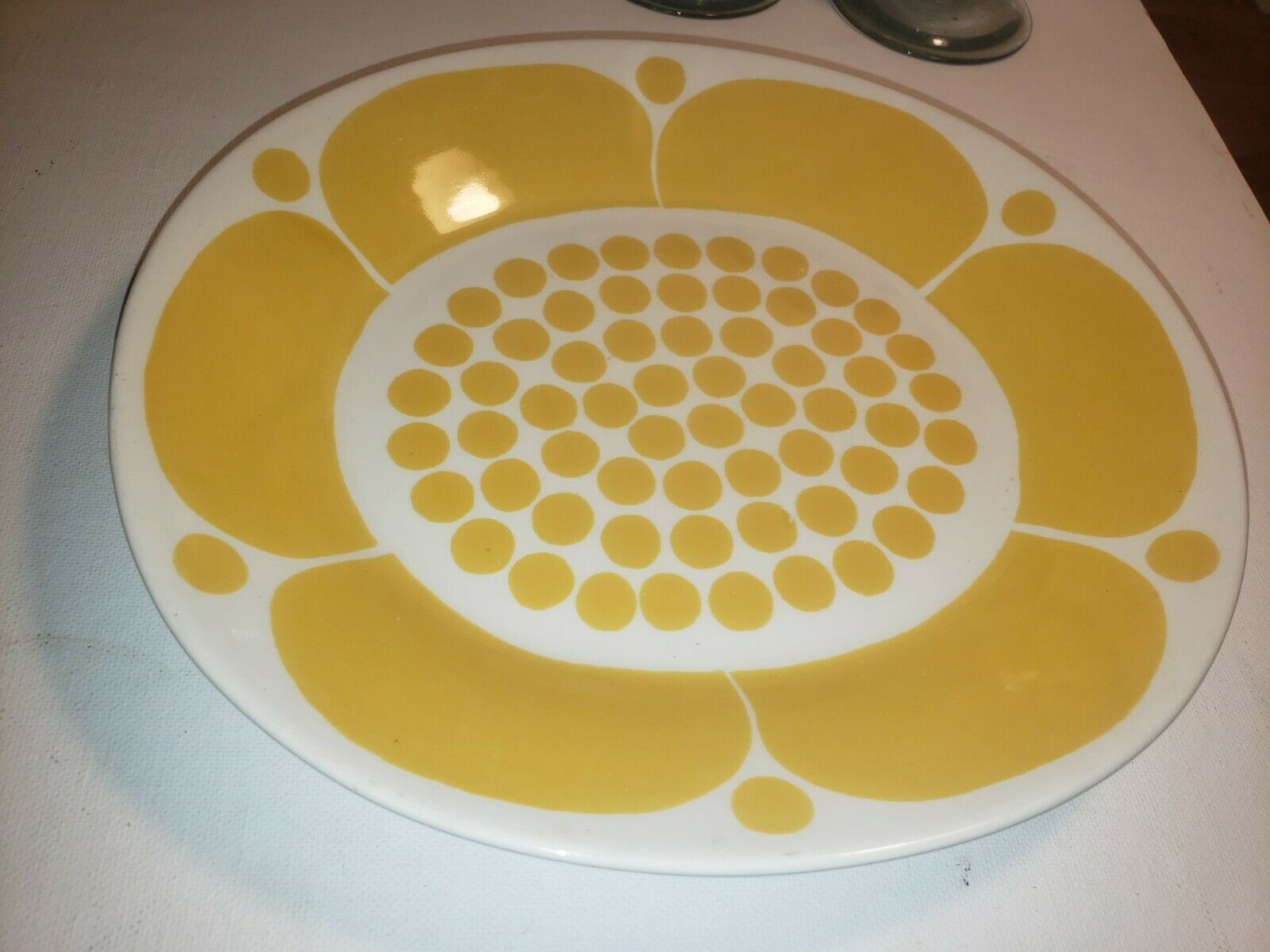 Sunnuntai Oval Platter Plate Arabia Finland Design Birger Kaipiainen 9¾ Inches