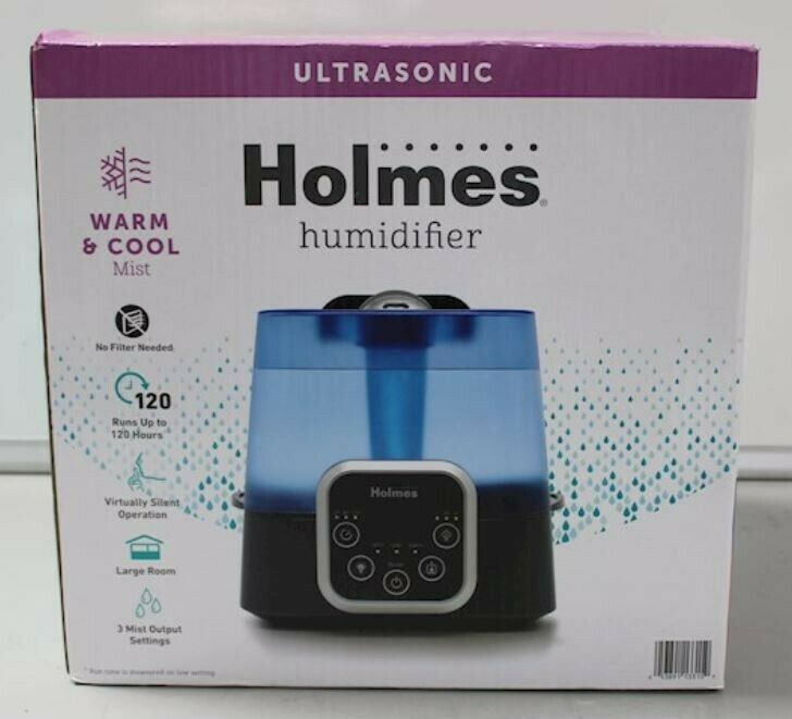 New  Sealed  Nib Holmes Ultrasonic Warm/cool Mist Humidifier 085-18-0040