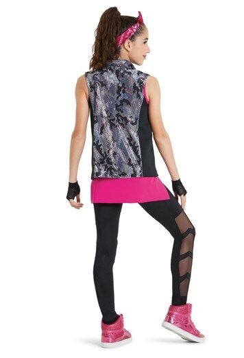 Dance Vest Weissman 11562 Sc Charcoal