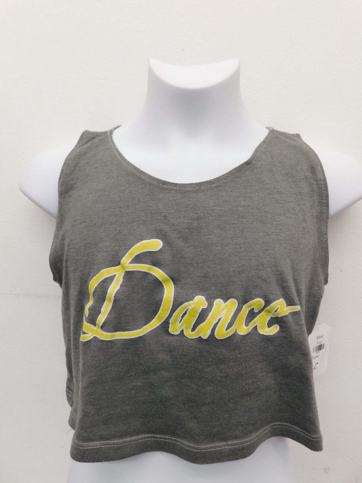 Dance Costume Unbranded  Large Child Grey  Top Tank Dance